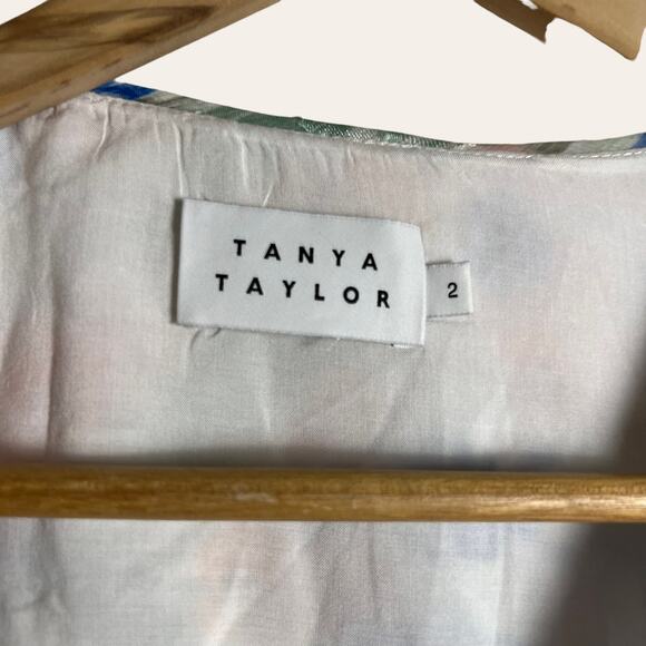 Tanya Taylor Bailey Floral Print Ruffled Wrap Mini Dress Size 2 - Picture 6 of 14